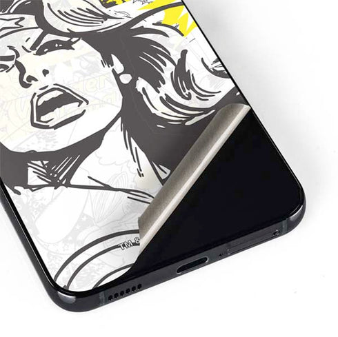 DC Comics Wonder Woman Vintage Comic Art Galaxy S22 Plus Skin